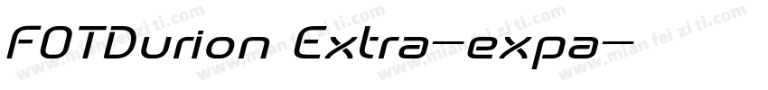 FOTDurion Extra-expa字体转换